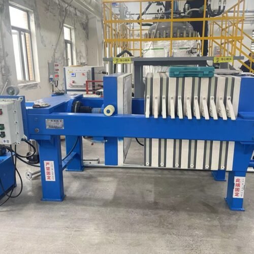 Diaphragm small filter press, ideal for efficient solid-liquid separation, widely used in laboratory, chemical, and food industries.