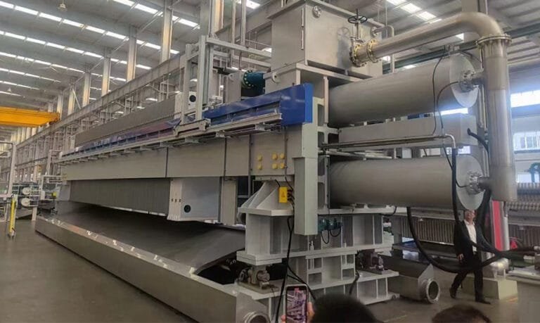 Filter press otomatis metalurgi untuk dewatering konsentrat mineral