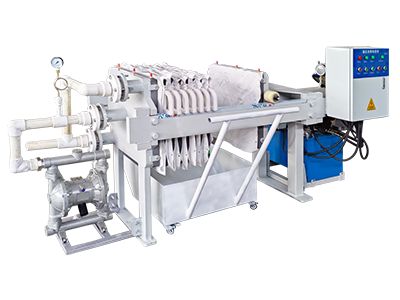 Small filter press machine for laboratory and industrial liquid-solid separation